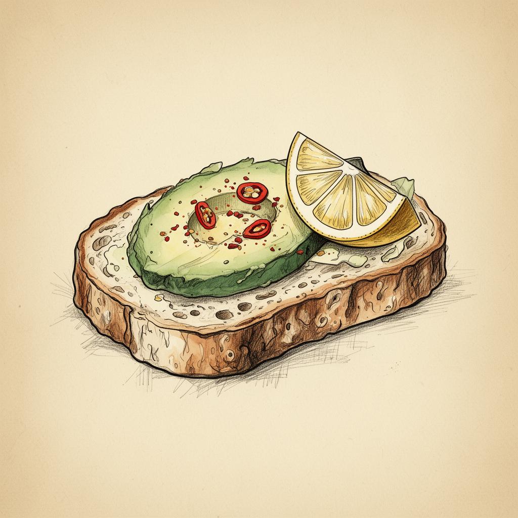 Avocado-Toast mit Chili